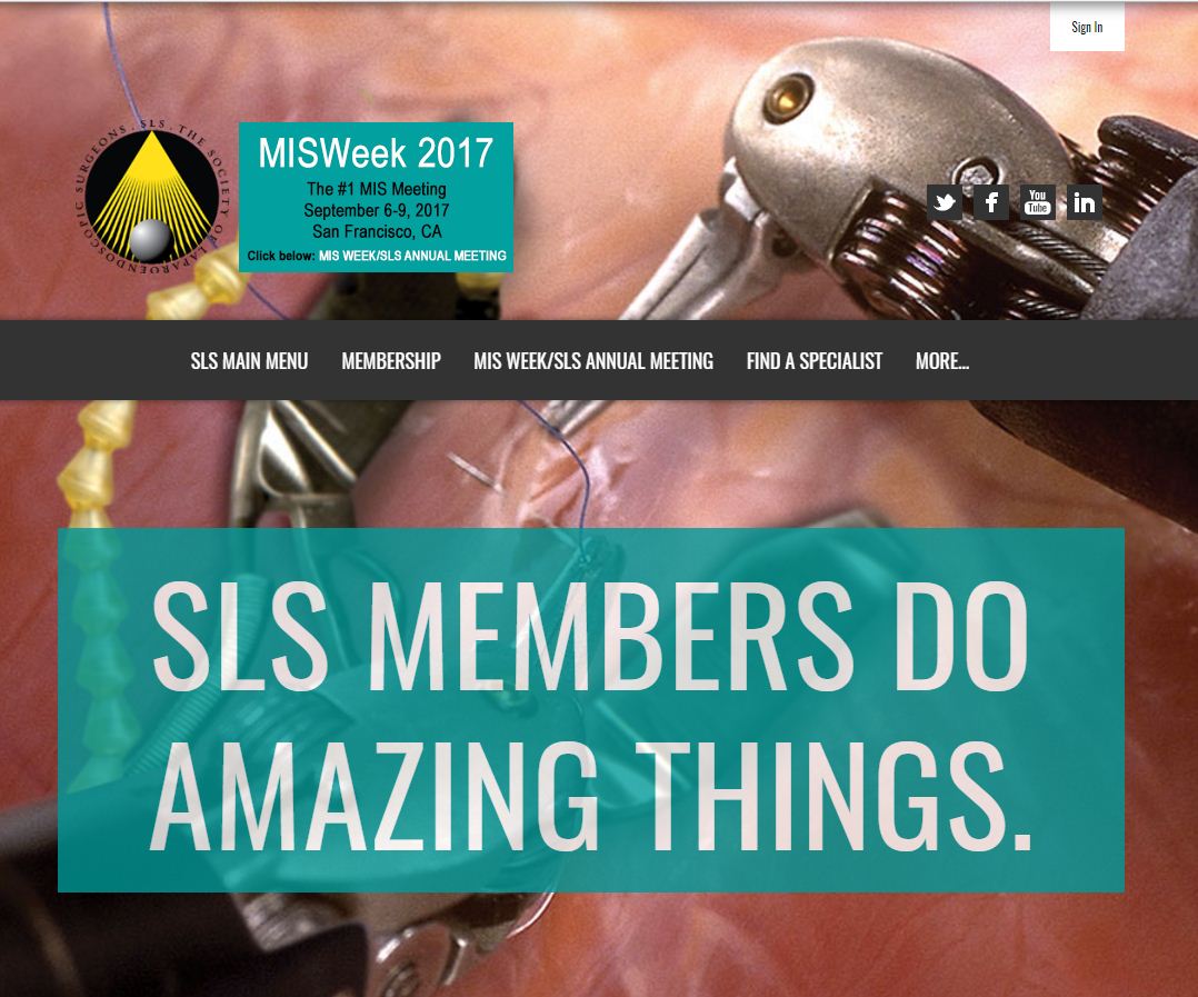 SLS: Sociedad de Cirujanos Laparoscópicos