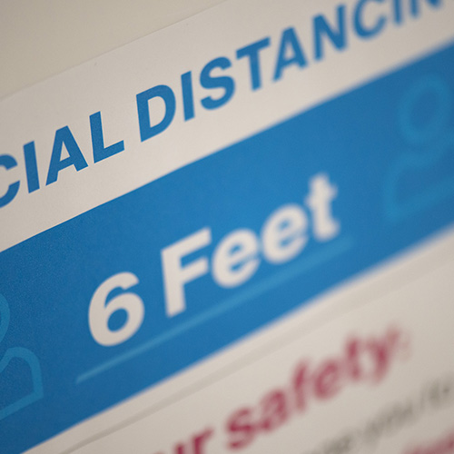 Social Distance Sign